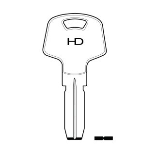 XHV161 - IKB-H1 IFAM DIMPLE KEY BLANK