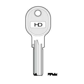 XHV163 - ITO2 ITO DIMPLE KEY BLANK