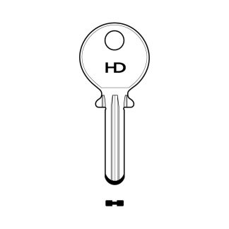 XHV164 - KB5 KABA DIMPLE KEY BLANK