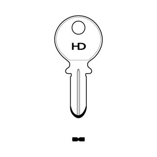 XHV165 - KB6 KABA DIMPLE KEY BLANK