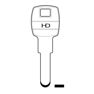 XHV166 - KB2N KABA DIMPLE KEY BLANK