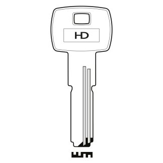 XHV172 - STS-38 STS DIMPLE KEY BLANK