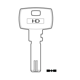 XHV173 - STS-TV5 STS DIMPLE KEY BLANK