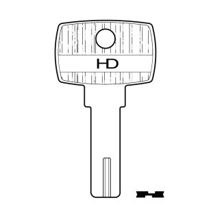XHV174 - DM54 STS DIMPLE KEY BLANK