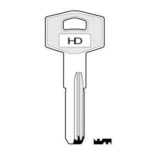 XHV177 - T8 TARONI DIMPLE KEY BLANK