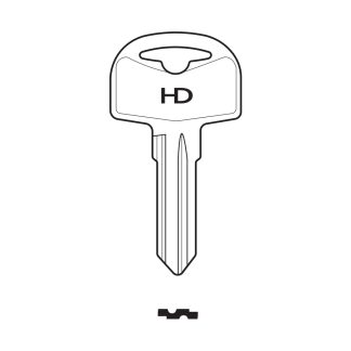 XHV185 - 1679R ILCO COLE HERSEE CYLINDER KEY BLANK