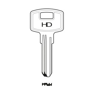 XHV197 - AP-3D APEX DIMPLE KEY BLANK