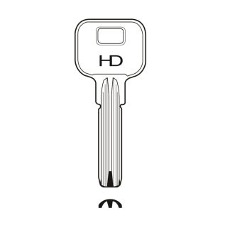 XHV220 - RC29 CINA MW AUTOMOTIVE DIMPLE KEY BLANK