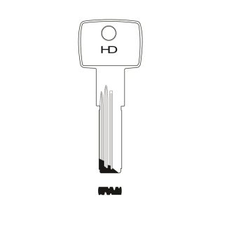 XHV221 - YALE YA-283D DIMPLE KEY BLANK