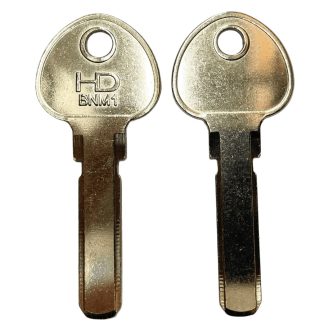 XHV223 - HD BNM1 BANHAM MK1 DIMPLE KEY BLANK TEARDROP HEAD NICKEL SILVER