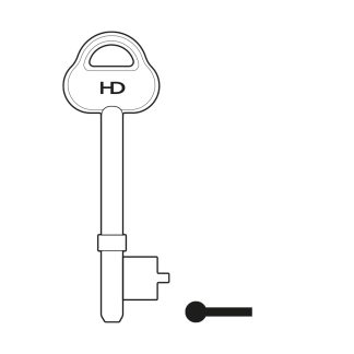 XL036 - TS308P ASSA 3L MORTICE BLANK