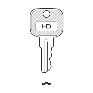 XC297 - JD-1 JOHN DEERE INDUSTRIAL CYLINDER KEY BLANK