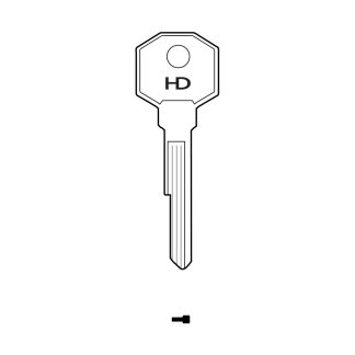 XH021 - SILCA BUR5 BURG CYLINDER BLANK