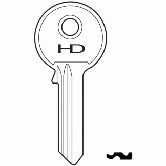 XH1122 - ZI1 SILCA ZANI CYLINDER KEY BLANK