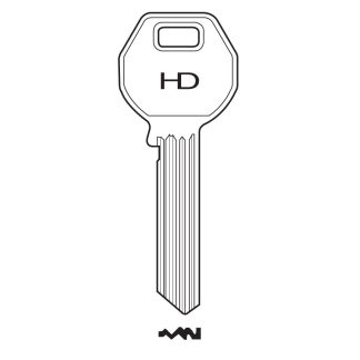 XH1259 - ALF-10D ALFA CYLINDER KEY BLANK